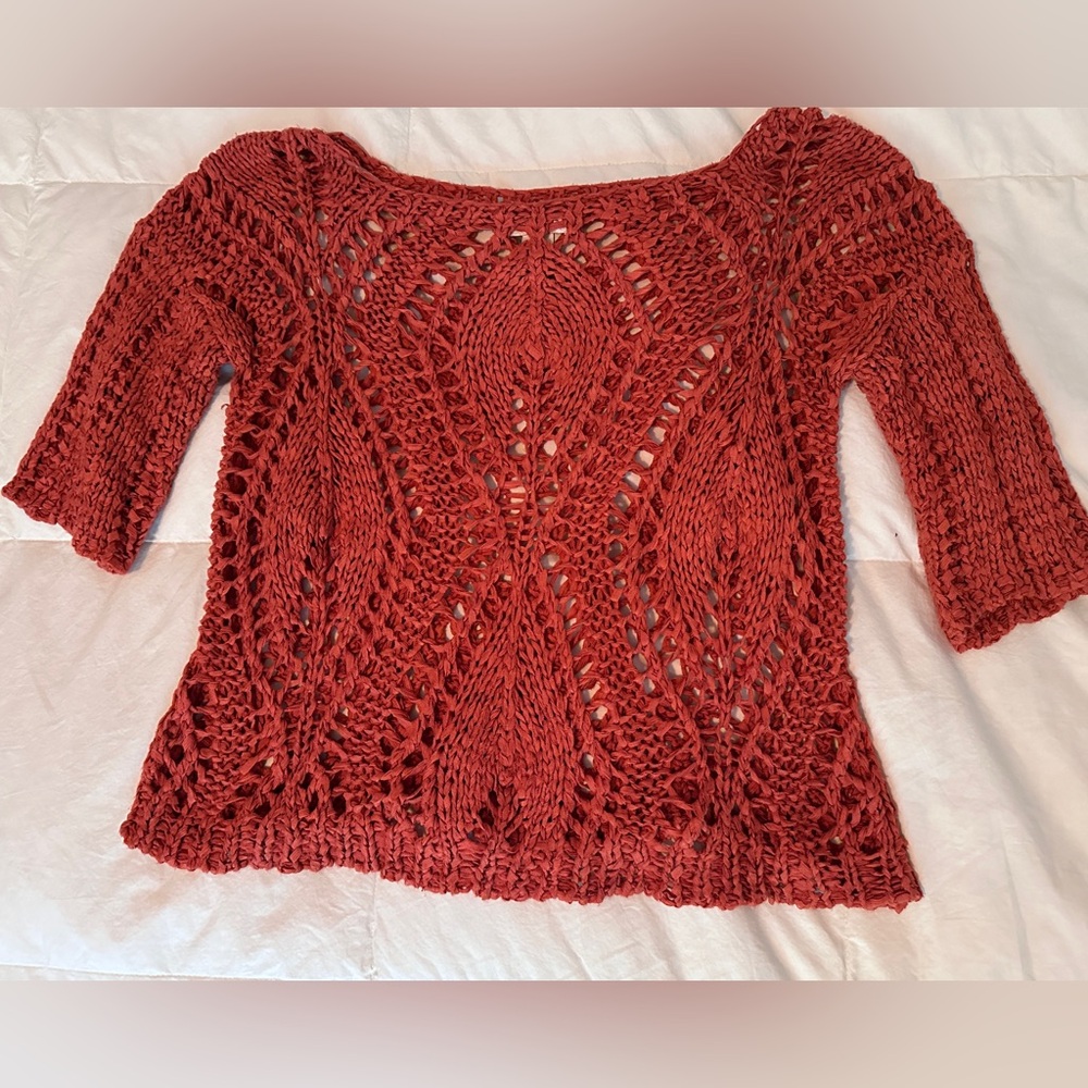 Loose-knit 3/4 sleeve Sweater